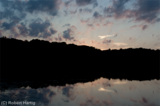 hall-lake-sunset